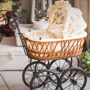 Whicker baby stroller